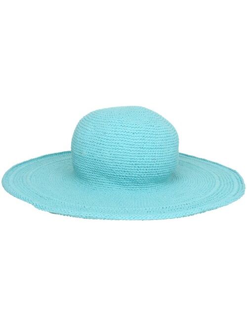 San Diego Hat Co. San Diego Hat Company Women's Cotton Crochet 4 Inch Brim Floppy Hat