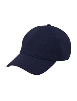 Women's Wool Baseball Hat with Adjustable Back