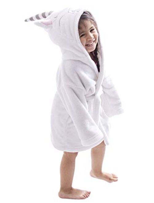 Verabella Boy's Girl's Ultra-Plush Soft Hooded Animal Theme Cover up