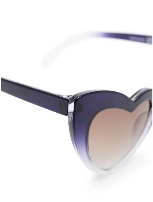 Molo tinted heart-frame sunglasses