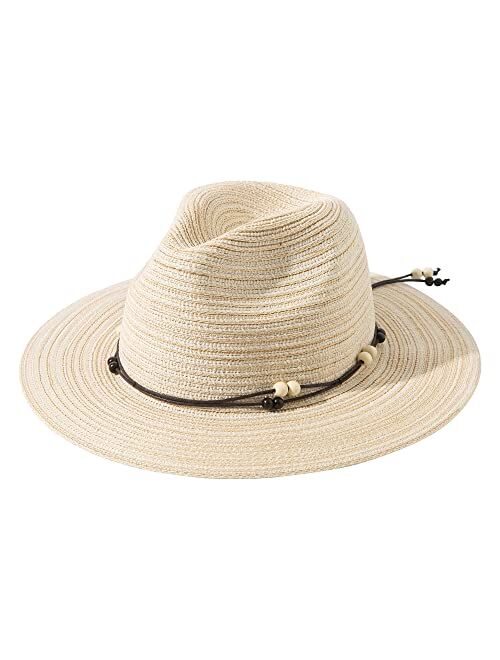 Lanzom Women Men Wide Brim Sun hat Packable Outdoor Hat for Hiking Foldable Summer Beach Hat UPF 50+