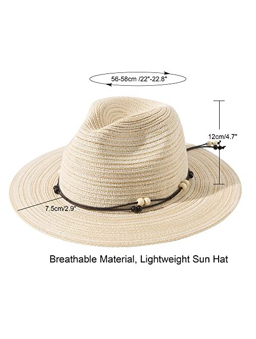 Lanzom Women Men Wide Brim Sun hat Packable Outdoor Hat for Hiking Foldable Summer Beach Hat UPF 50+