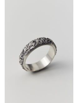 Serge DeNimes Silver Frieze Ring