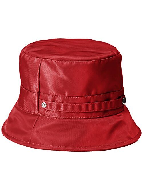 San Diego Hat Co. San Diego Hat Company Women's Nylon Rain Bucket Hat with Functional Closure