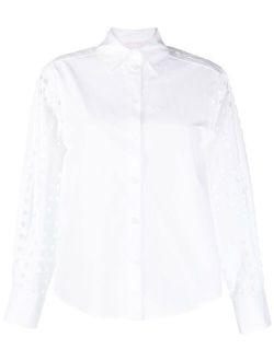 See by Chloe eyelet-embroidered cotton shirt