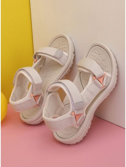 Xiemo Shoes Girls Minimalist Hook-and-loop Fastener Sport Sandals, Sporty Outdoor Sport Sandals