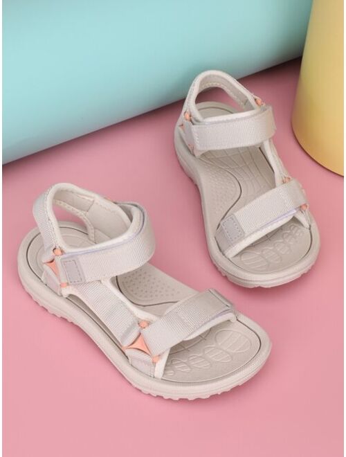 Xiemo Shoes Girls Minimalist Hook-and-loop Fastener Sport Sandals, Sporty Outdoor Sport Sandals