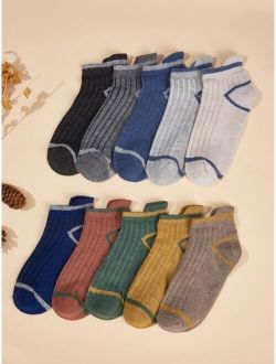 PrincessKid'sSocks Underwear & Sleepwear3P Seller 10pairs Boys Contrast Trim Socks