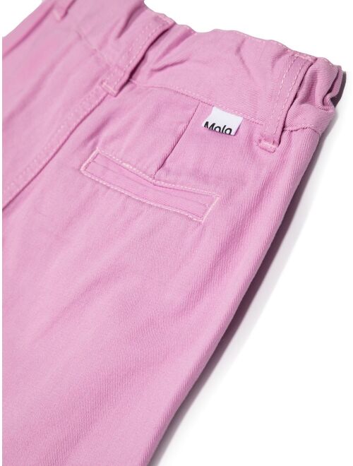 Molo pleat-detailing cotton trousers
