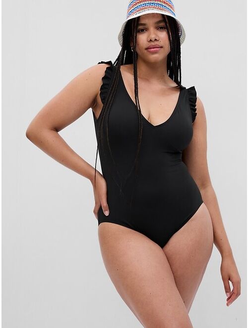 Gap Recycled Ruffle One-Piece Swimsuit