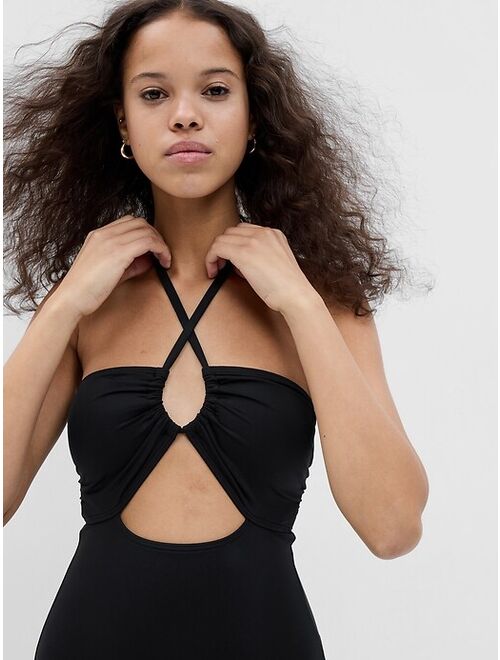 Gap Recycled Halter One-Piece Swimsuit