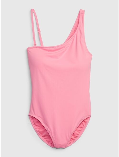 Gap Recycled One-Shoulder One-Piece Swimsuit