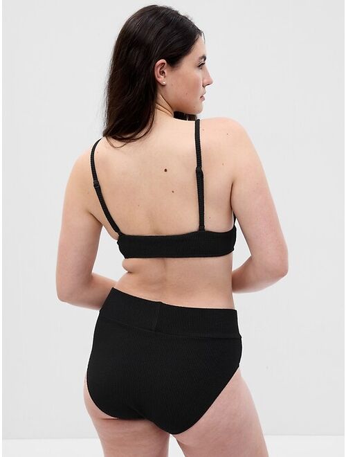 Gap Rib Plunge Bikini Top