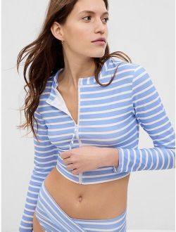 Recycled Cropped Rash Guard