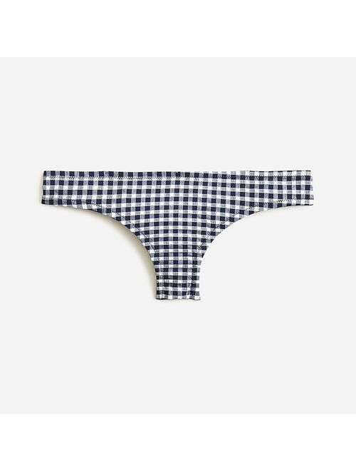 J.Crew Classic full-coverage bikini bottom in gingham