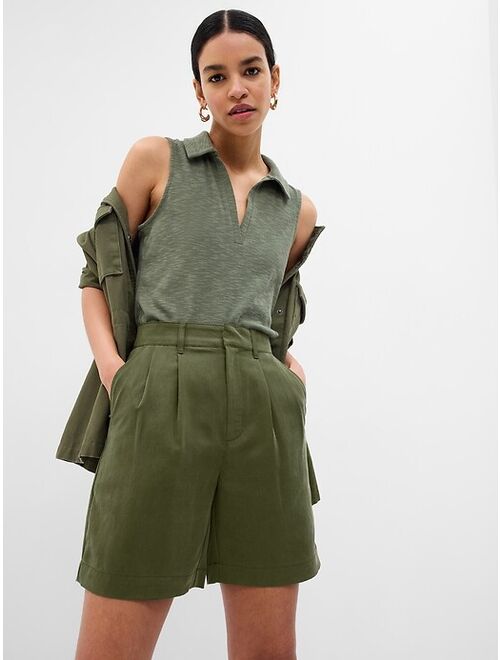 Gap SoftSuit Pleated Shorts in TENCEL Lyocell