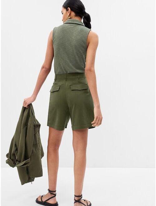 Gap SoftSuit Pleated Shorts in TENCEL Lyocell