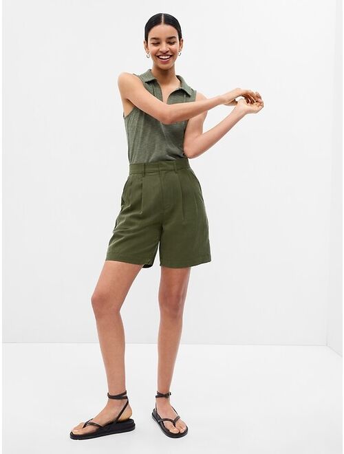 Gap SoftSuit Pleated Shorts in TENCEL Lyocell