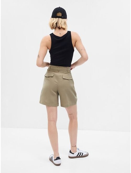 Gap SoftSuit Pleated Shorts in TENCEL Lyocell