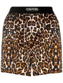 TOM FORD leopard print shorts
