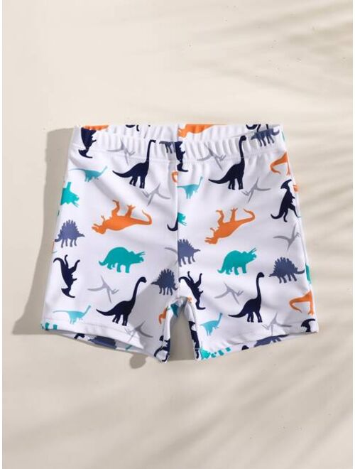 Toddler Boys Dinosaur Print Swim Shorts