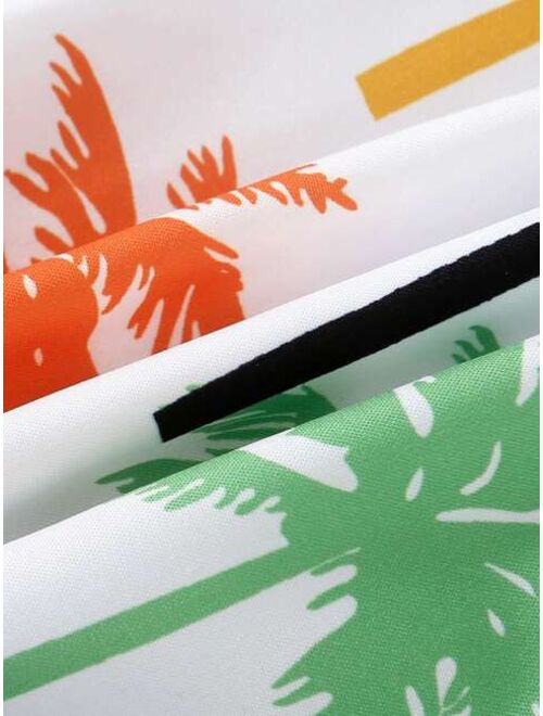 Toddler Boys Tropical Print Swim Shorts