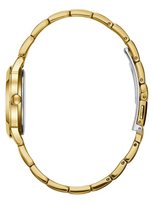 GUESS Women's Gold-Tone Stainless Steel Bracelet Watch 30mm