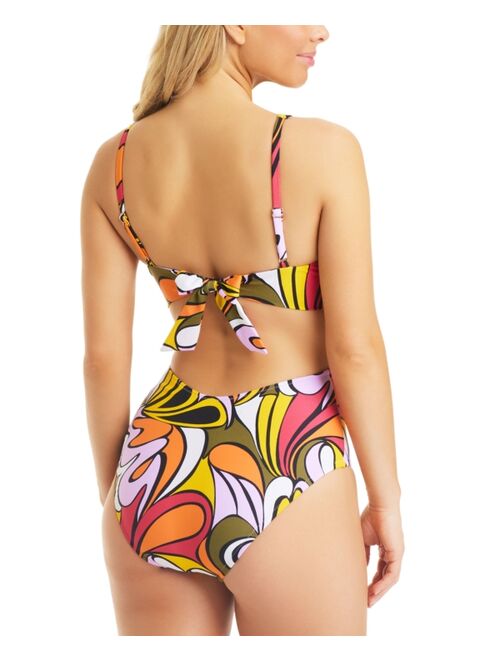 Bar III Women's Vibe Check Ring Monokini Swimsuit, Created for Macy's