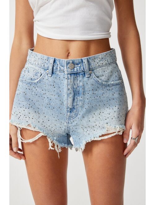 BDG Sparkly Diamante Cutoff Denim Short
