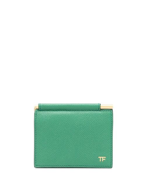 TOM FORD logo-plaque leather wallet