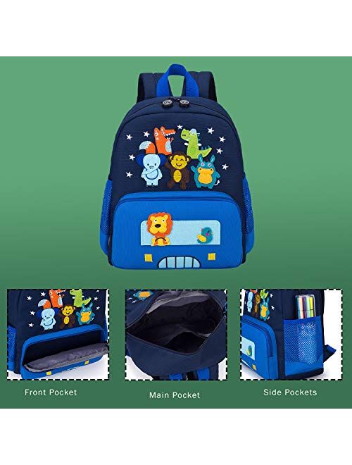 willikiva Cute Zoo Little 3d Backpack Kids Backpack for Boys and Girls Toddler Backpack Waterproof Preschool (Red)