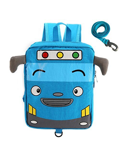 willikiva Cute Bus School Toddler Backpack for Kids Boys Girls Waterproof Bags