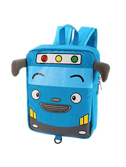 willikiva Cute Bus School Toddler Backpack for Kids Boys Girls Waterproof Bags