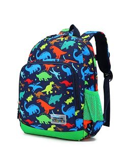 willikiva Dinosaur Kids School Toddler Backpack for Boys and Girls Waterproof Preschool Bag(Red Dinosaur)