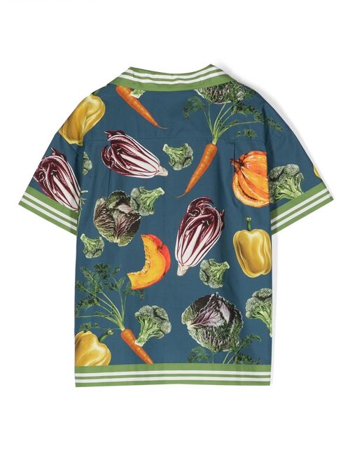Dolce & Gabbana Kids vegetable-print short-sleeve shirt