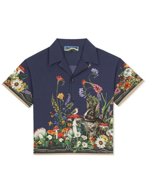Dolce & Gabbana Kids graphic-print short-sleeve shirt