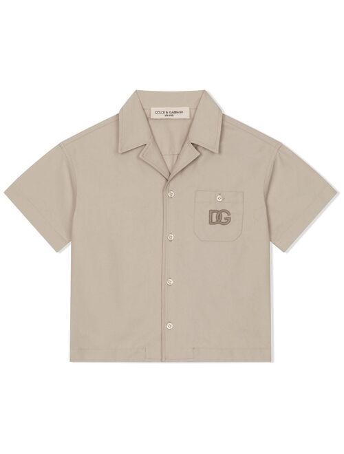 Dolce & Gabbana Kids logo-embroidered shirt