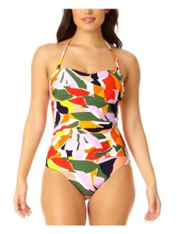 Women's Twist-Front Ruched-Waist Swimsuit