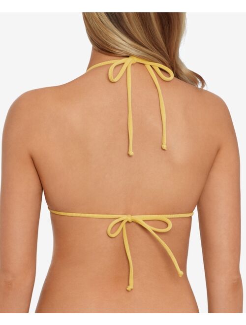 Salt + Cove Women's Ribbed String Triangle Bikini Top, Created for Macy's