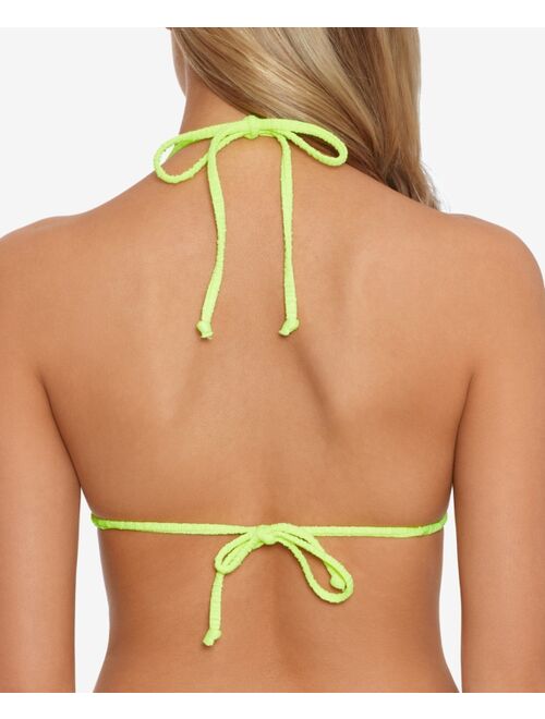 Salt + Cove Women's Crinkle String Triangle Bikini Top, Created for Macy's