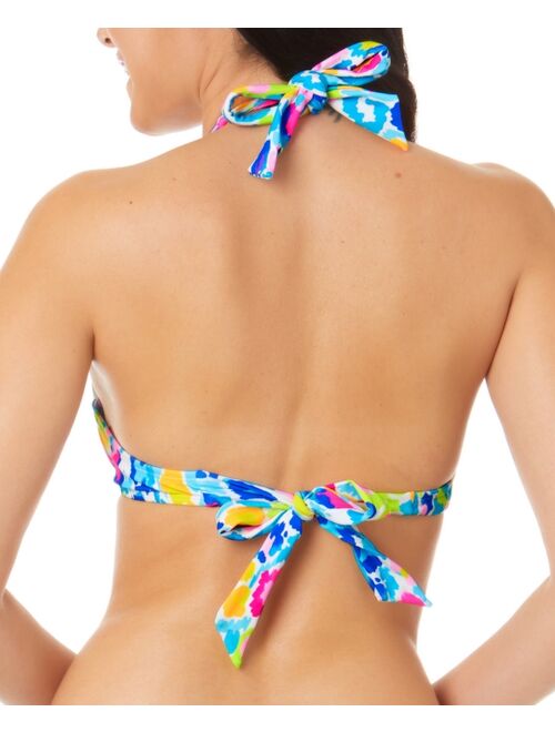 Salt + Cove Juniors' Printed Strappy Underwire Pushup Bikini Top, Created for Macy's