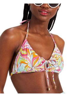 Women's Drawstring-Front Bikini Top