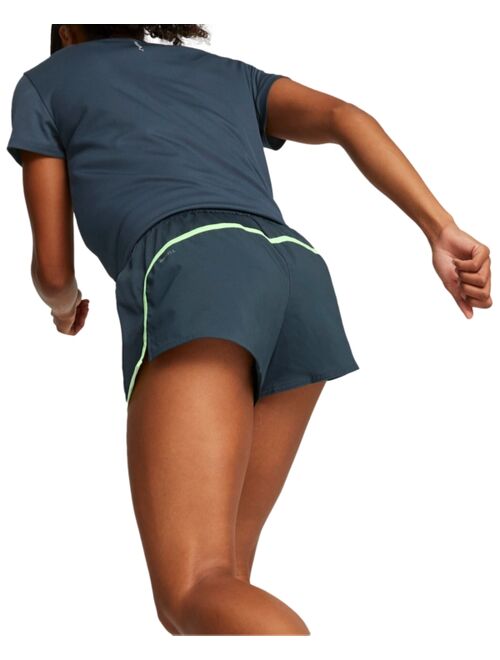PUMA Women's Run Favorite Velocity Contrast-Trim Shorts