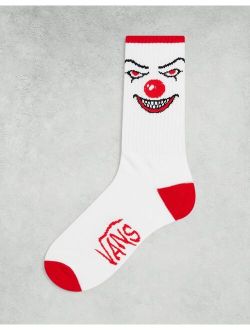 X IT Terror socks in white and red