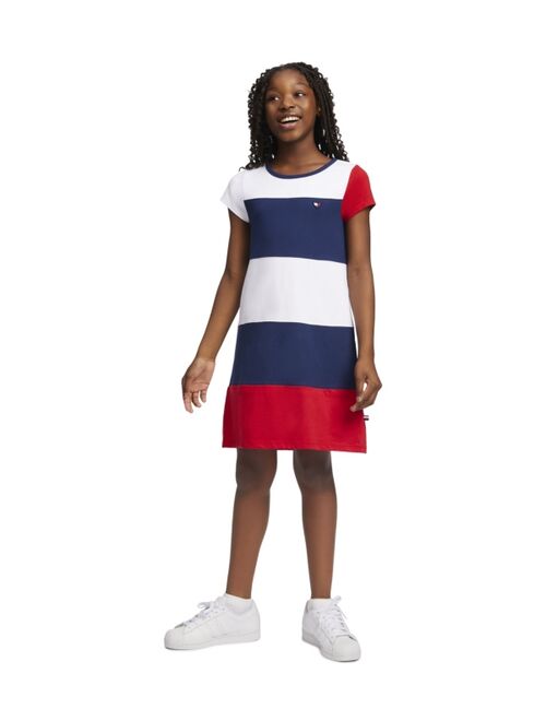Tommy Hilfiger Big Girls Colorblocked Jersey Dress