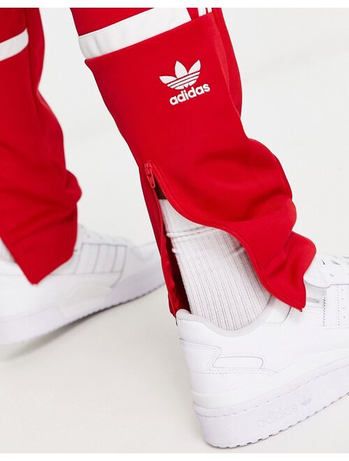 adidas Originals adicolor Cutline sweatpants in red