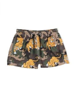 MC2 Saint Barth Kids tiger-print swim shorts