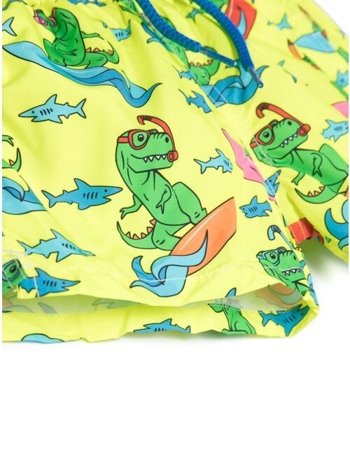 MC2 Saint Barth Kids graphic-print recycled polyester swim shorts