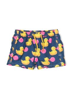 MC2 Saint Barth Kids duck-print swim shorts
