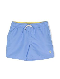 Ralph Lauren Kids Polo Pony motif swim shorts